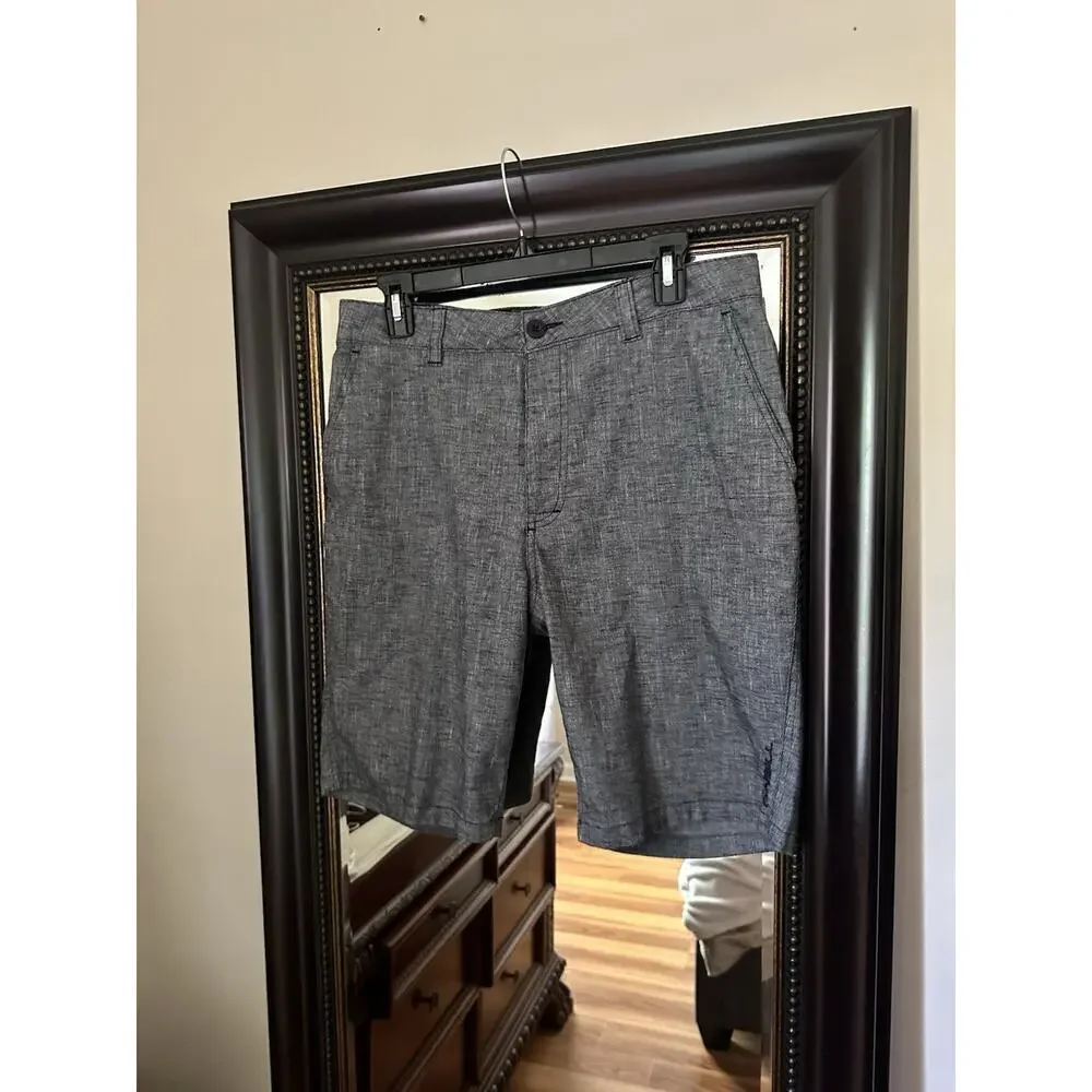 O'Neil Men's Gray Chino Shorts Size 32 10 Inch Inseam